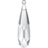 Swarovski 6533 33mm Raindrop Pendants Crystal Rhodium (12 pieces)