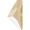 Swarovski 2738 10mm Crystal Ivory Cream Lacquer Triangle Alpha Flatbacks