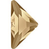 Swarovski 2740 10mm Crystal Golden Shadow Triangle Gamma Flatbacks