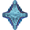 Swarovski 4927 14mm Aquamarine Metallic Bluez Rhombus Tribe Fancy Stones