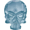 Swarovski style # 2856 Skull Flatback Crystal Silver Night