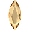 Swarovski 2201 14mm Marquise Flatback Crystal Golden Shadow