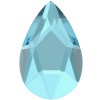 Swarovski 2303 14mm Pear Flatback Aquamarine