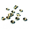 Buy Swarovski 5820 5mm Rhinestone Rondelles Gold Aquamarine   (12 pieces)