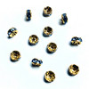 Buy Swarovski 5820 5mm Rhinestone Rondelles Gold Light Sapphire   (12 pieces)