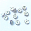 Buy Swarovski 5820 5mm Rhinestone Rondelles Silver Light Amethyst   (12 pieces)