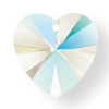 Buy Swarovski 6228 10mm Xilion Heart Pendants Crystal Shimmer (18 pieces)