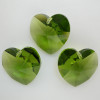 Swarovski 6202 14mm Heart Pendant Olivine