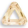 Swarovski 4737 20mm Triangle Beads Crystal Golden Shadow