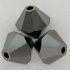 Swarovski 5328 10mm Bicone Beads Jet Hematite 2X