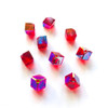 Buy Swarovski 5600 8mm Offset Cube Beads Light Siam AB   (6 pieces)