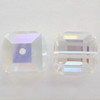 Swarovski 5601 4mm Cube Beads Crystal AB