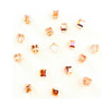 Buy Swarovski 5601 6mm Cube Beads Light Peach AB  (18 pieces)