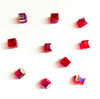 Buy Swarovski 5601 6mm Cube Beads Light Siam AB  (18 pieces)