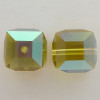 Swarovski 5601 8mm Cube Beads Lime AB Swarovski 5601 8mm Cube Beads Lime AB