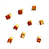 Buy Swarovski 5601 8mm Cube Beads Topaz Satin   (6 pieces)