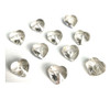 Buy Swarovski 5742 8mm Heart Beads Crystal Silver Shade   (9 pieces)