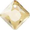 6431 Princess Cut Pendants 11.5mm Crystal Golden Shadow