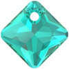 Swarovski 6431 11.5mm Princess Cut Pendants Emerald (48 pieces)