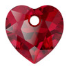 Swarovski 6432 10.5mm Heart Cut Pendants Siam