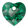 Swarovski 6432 8mm Heart Cut Pendants Emerald