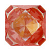 Swarovski 4499 14mm Kaleidoscope Square Fancy Stones  Crystal Orange Glow Delite