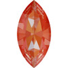 Swarovski 4228 10mm Xilion Navette Fancy Stones Crystal Orange Glow Delite