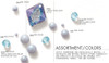 Swarovski 5810 8mm Round Pearls Crystal Iridescent Dreamy Blue (50 pieces)