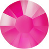 Swarovski 2038 10ss Xilion Flatback Crystal Electric Pink DeLite Hot Fix