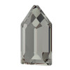 Swarovski 2774 12mm Elongated Pentagon Flatback Black Diamond