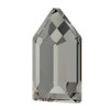 Swarovski 2774 6.3mm Elongated Pentagon Flatback Black Diamond