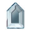 Swarovski 2774 8.3mm Elongated Pentagon Flatback Aquamarine