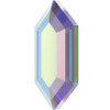 Swarovski 2776 11mm Elongated Hexagon Flatback Crystal AB