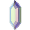 Swarovski 2776 16.5mm Elongated Hexagon Flatback Crystal AB