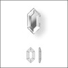 Swarovski 2776 16.5mm Elongated Hexagon Flatback CRYSTAL (72 pieces)