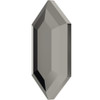 Swarovski 2776 16.5mm Elongated Hexagon Flatback JET Hematite