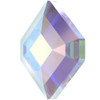 Swarovski 2777 10mm Concise Hexagon Flatback  Crystal AB