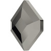 Swarovski 2777 10mm Concise Hexagon Flatback  Jet Hematite