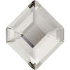 Swarovski 2777 5mm Concise Hexagon Flatback  Crystal Silver Shade