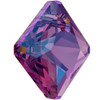 Swarovski 6431 11.5mm Princess Cut Pendants Amethyst Shimmer