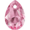 Swarovski 6433 11.5mm Pear Cut Pendants Rose