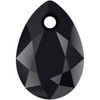 Swarovski 6433 9mm Pear Cut Pendants Jet