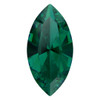 Swarovski  4228 6mm Xillion Navette Fancy Stones Emerald Ignite