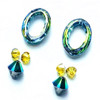 Buy Swarovski 4137 15 x 11mm Oval Ring Beads  Crystal Sahara  (2 pieces)