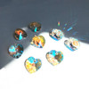 Buy Swarovski 6228 14mm Xilion Heart Pendants Crystal Blue AB (9 pieces)