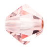 Preciosa® Crystal Bicone Beads 4mm Light Rose   (72 pieces)