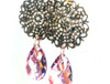 Buy Swarovski Crystal Earring Kit ~ Enchanting Earrings made with 22mm Swarovski Crystal Light Amethyst Shimmer