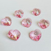 Preciosa® Crystal Heart Pendants 14mm Light Pink (6 pieces)