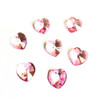 Preciosa® Crystal Heart Pendants 14mm Light Pink (6 pieces)