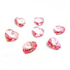 Preciosa® Crystal Heart Pendants 14mm Light Pink (6 pieces)